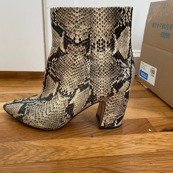 Sam Edelman Snakeskin Booties - Picture 2 of 3